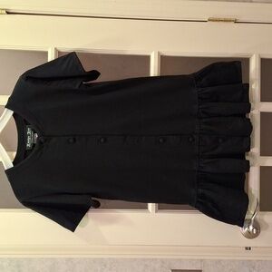 "KATELYN ROSE" Women's Vintage Black mini-dress. Sz. S., 100%cotton, Short